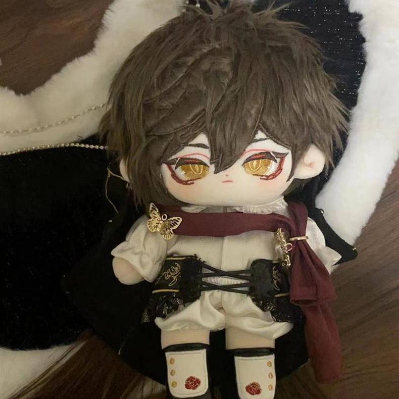 Ere1 Búp Bê Nhồi Bông genshin zhongli 20cm Trang Trí Nhà Cửa