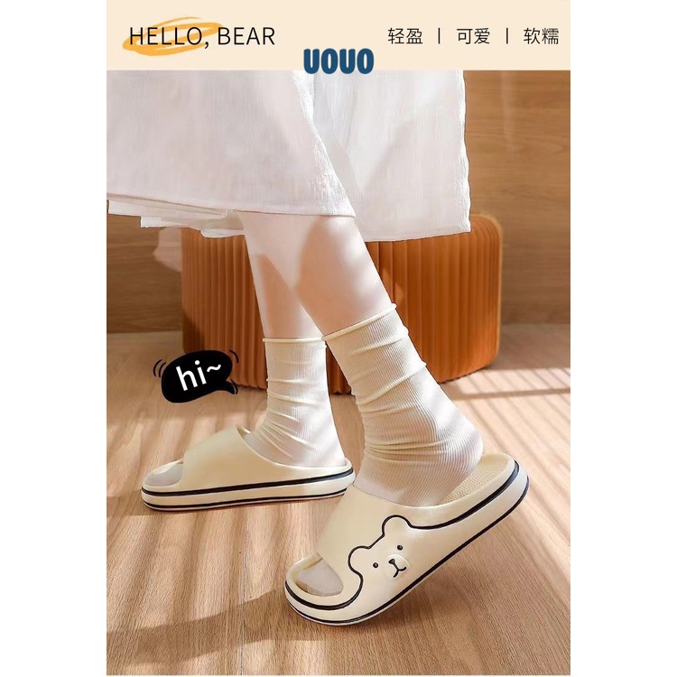 UOUO Dép Thời Trang Đơn Giản Cho Nữ dép bánh mì Độn đế Đường may tỉ mỉ Êm ái Siêu nhẹ B90H2ZC38Z230919