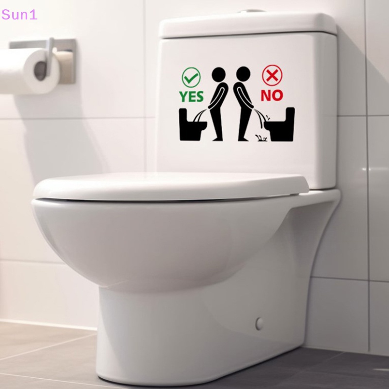 Sun1 > Nhãn Dán toilet Tự Dính Tháo Rời Được Họa Tiết 3d Cá Tính
