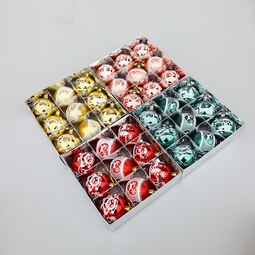 Set 9 Trái Châu Trang Trí Cây Thông Noel