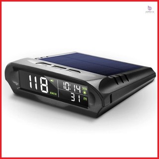 Car Wireless Headup Display Solar GPS Speedometer with Time/Altitude/Temperature Display