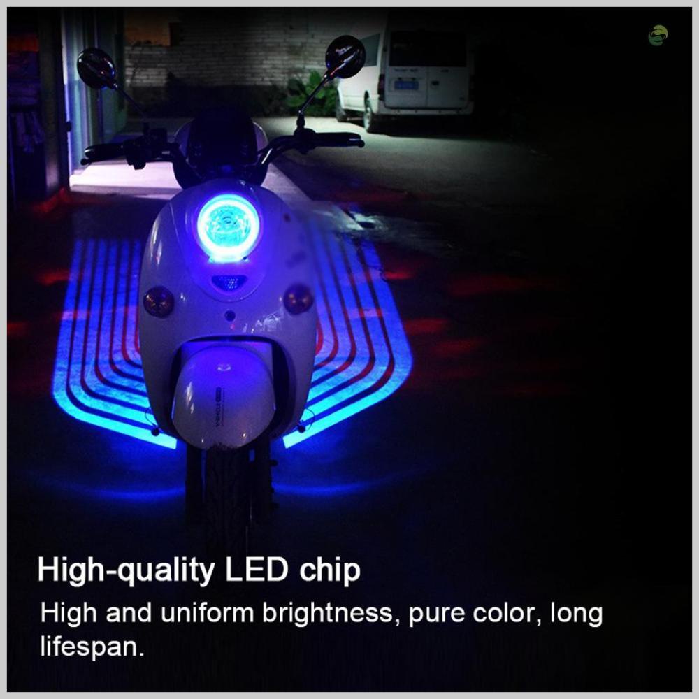 Motorcycle Auxiliary Lamp - LED Lights Angel Wings Projection Kit for Night Riding Safety and Style