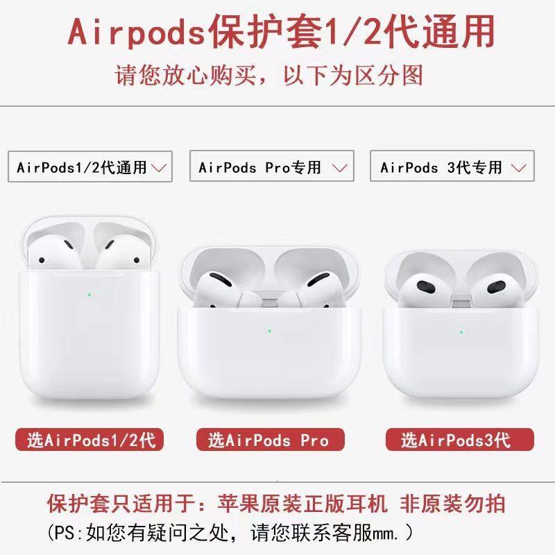 Vỏ Bảo Vệ Hộp Sạc Tai Nghe bluetooth Không Dây airpods1 / 2 3 Hình Gấu Nâu Dễ Thương