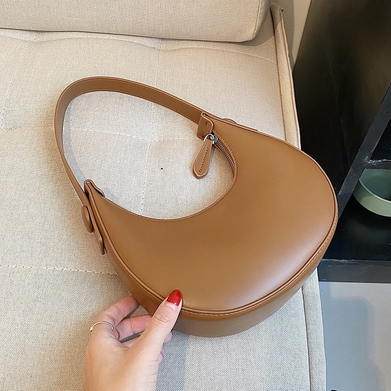 Túi Xách Nữ Thời Trang Quai Xách Kẹp Nách - Túi Xách Nữ Đi Chơi, Đi Làm Thời Trang Màu Trơn Dáng Thuyền bubblu26.vn