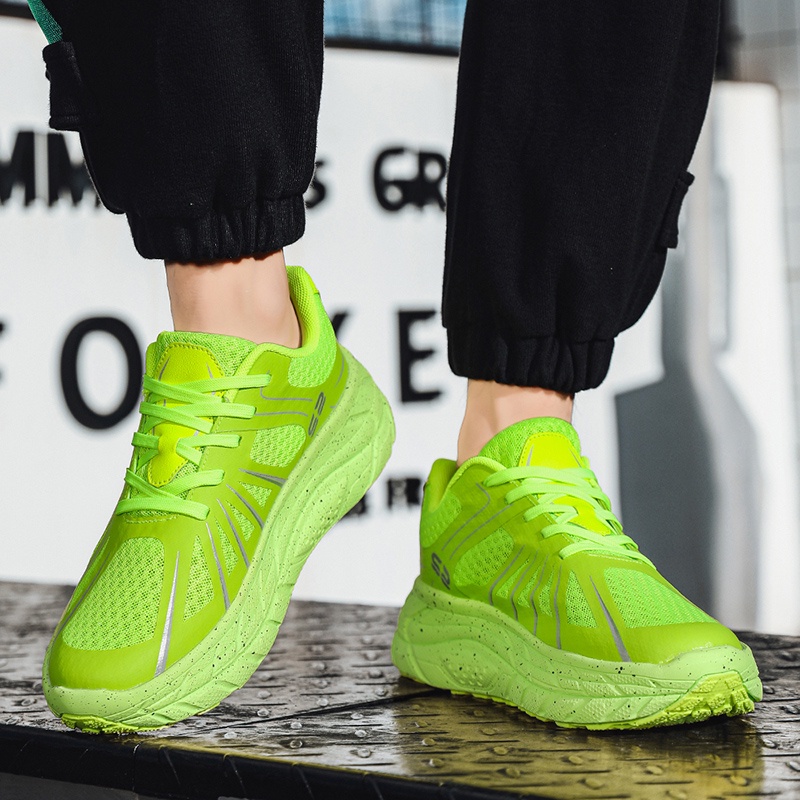 Running shoes Giày đôi Giày chạy marathon đường dài Giày thể thao giảm xóc nam và nữ Size 36-45
