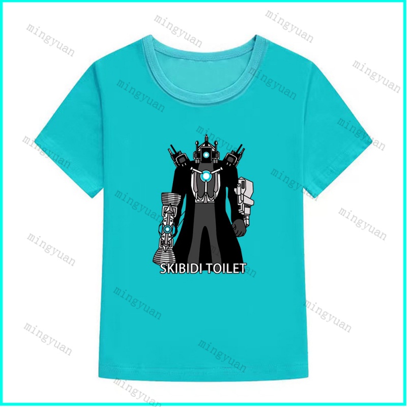 Áo Thun Unisex Tay Ngắn Dáng Rộng In Hình Mingyuan Titan Cameraman Mejorado Cho Thanh Thiếu Niên