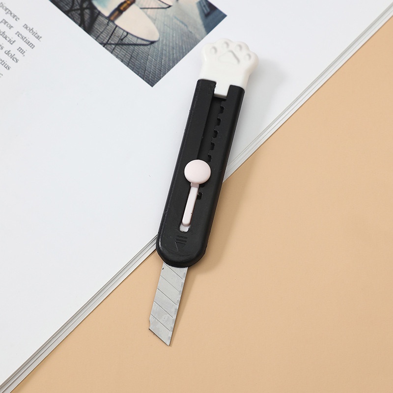 Dao Cắt Giấy Dán Tường mini Hình Bàn Chân Mèo Đa Năng Dễ Thương