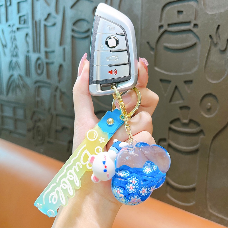 Móc Khóa acrylic Hình Đám Mây / Chú Gấu Dễ Thương
