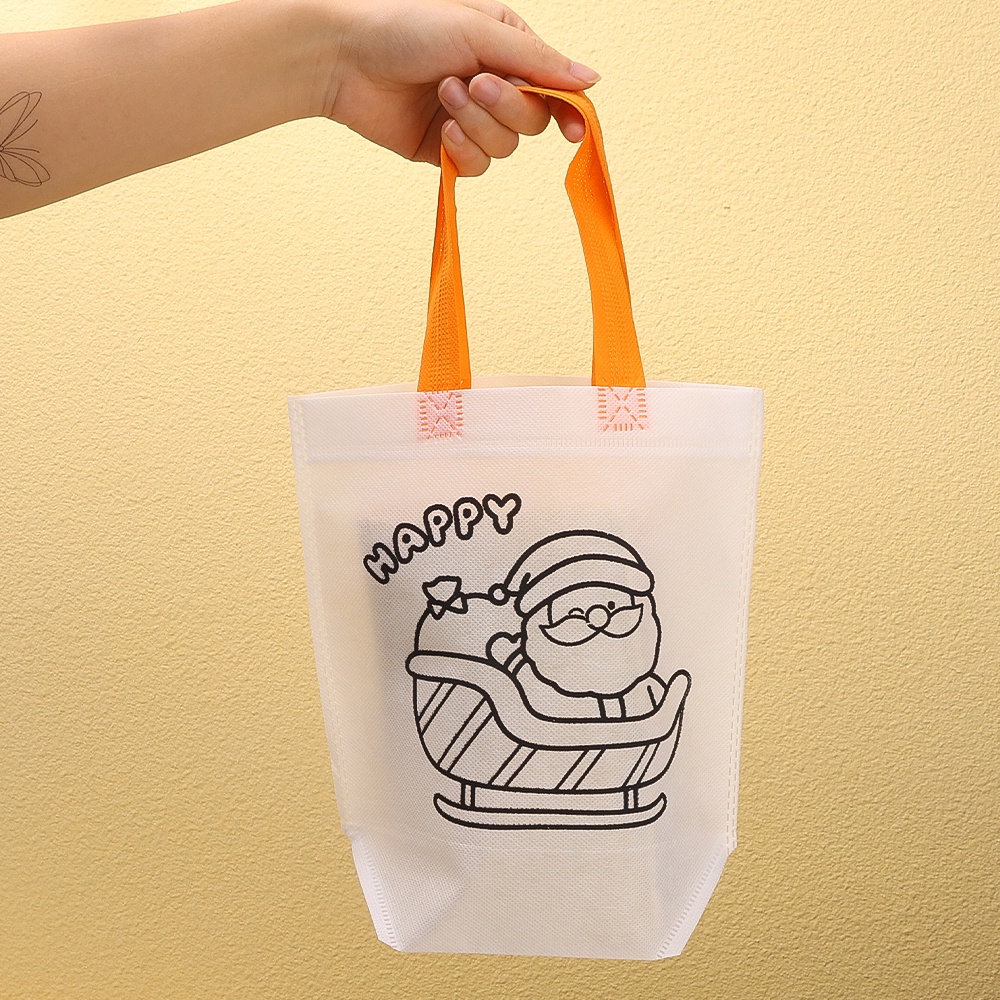 Túi Đựng Quà Giáng Sinh / Túi tote Trang Trí Hoạt Hình graffiti diy Dễ Thương Cho Trẻ Em