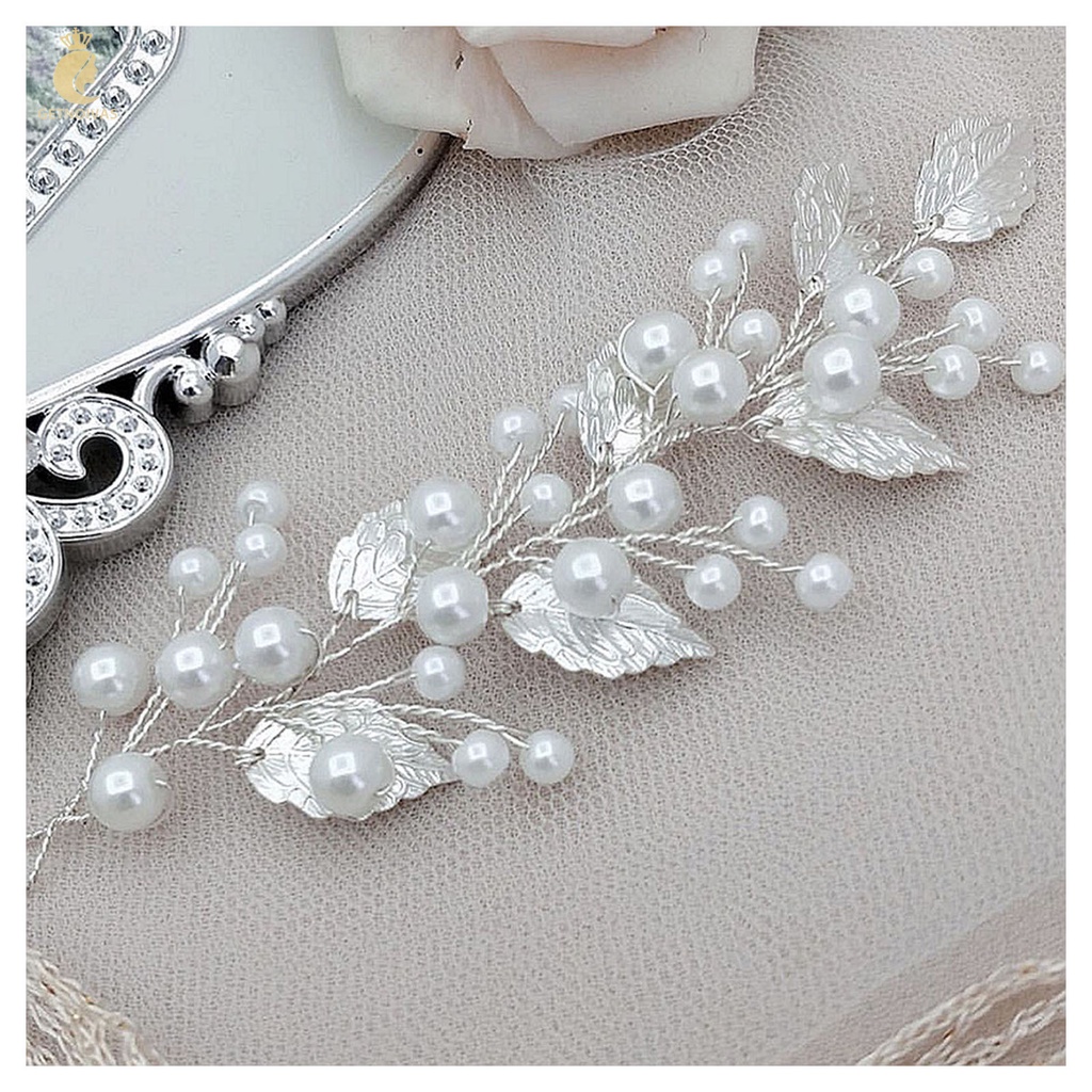 Băng Đô Cài Tóc Mềm Mại Linh Hoạt Cho Cô Dâu