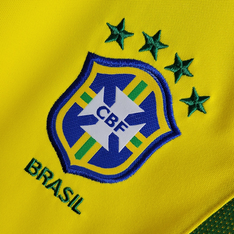 Áo Thun Bóng Đá Chất Lượng Cao Phong Cách vintage 2002 brazil