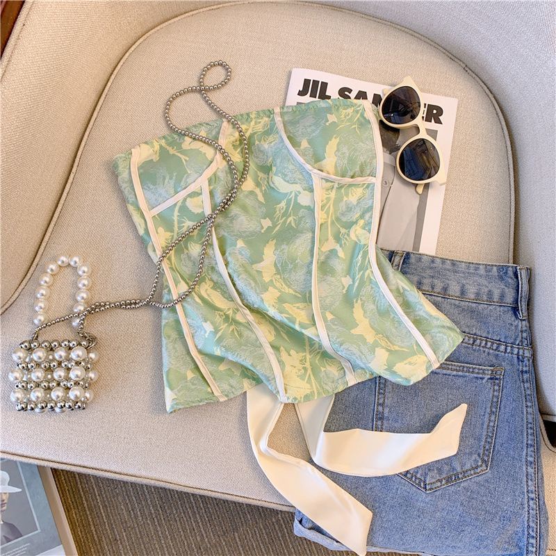 Áo Ống Ôm Sát Nách Màu Trơn Phong Cách Hồng Kông Cổ Điển Thời Trang Mùa Hè Cho Nữ