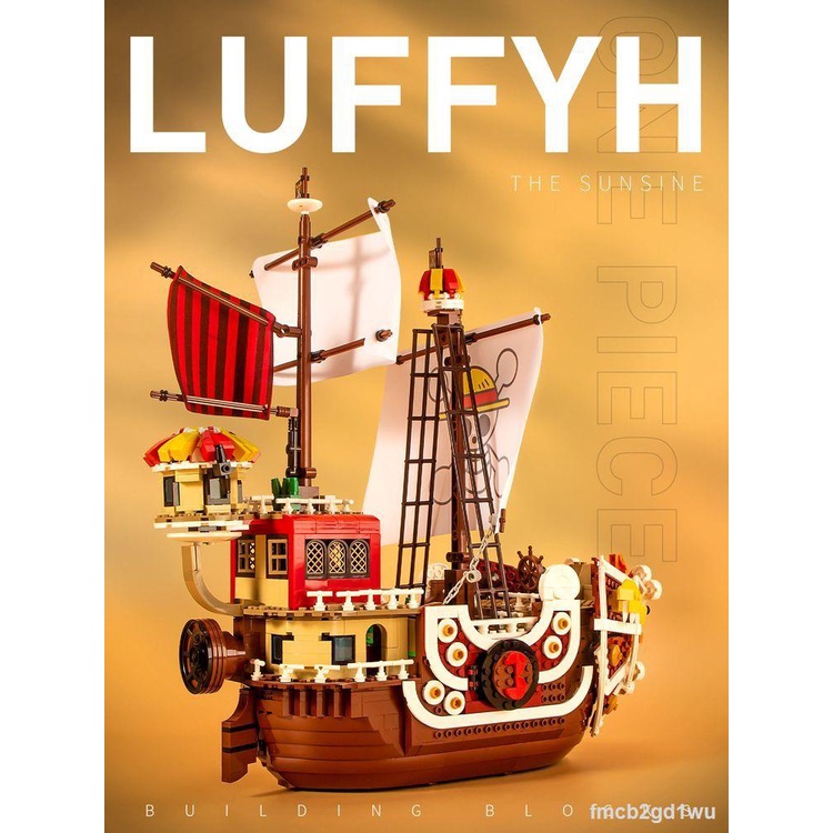 ♝ One Piece Khối Xây Dựng Vạn Lý Nắng Luffy Cậu Bé Tặng Con Tàu Cướp Biển Lắp Ráp Đồ Chơi Sáng Tạo Hàng mới