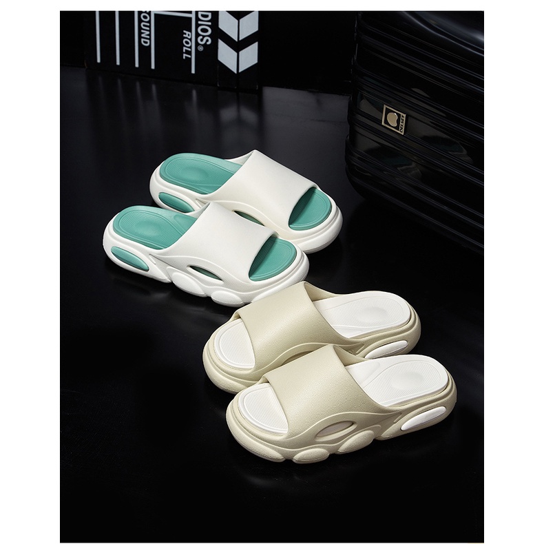 Dép quai ngang đế dày chống trượt nhiều màu sắc thời trang mùa hè cho nam và nữ  QAQ402