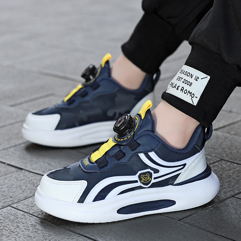 Giày Thể Thao Da Chống Trượt Cho Bé Trai Và Bé Gái Size 28-39