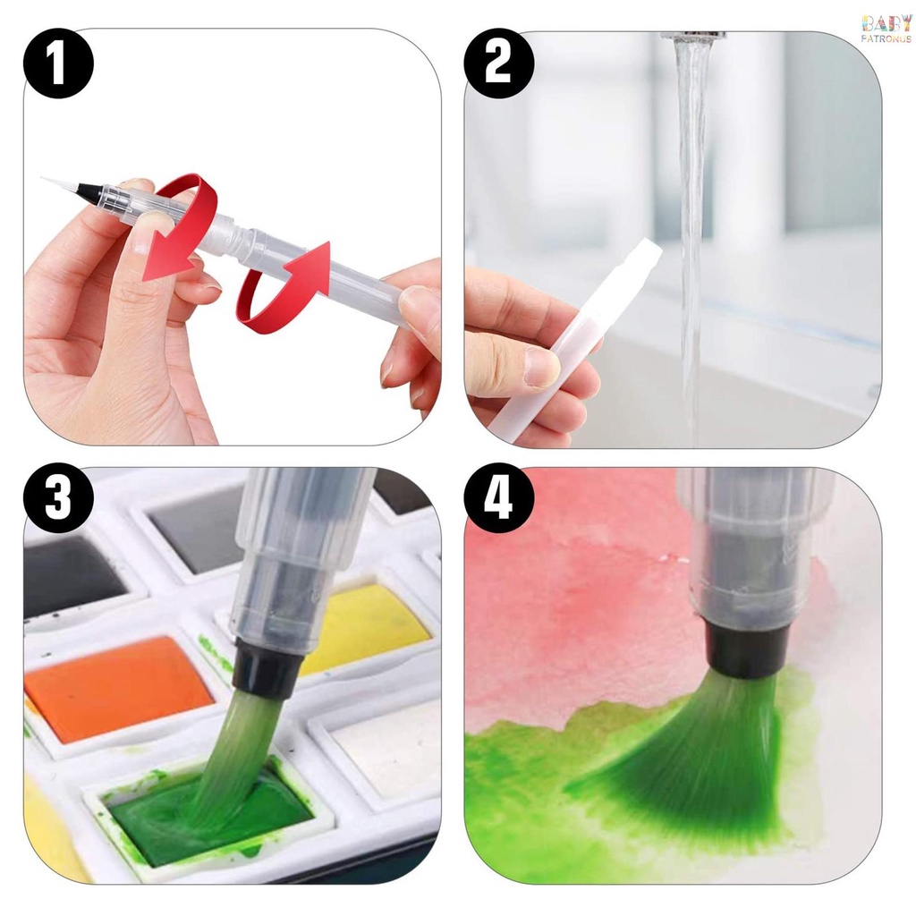 Bộ Cọ Vẽ Màu Nước Có Thể Nạp Lại  Cho Họa Sĩ Đánh Dấu Thư Pháp #babypatronusVn.vn. vn. vn. vn.