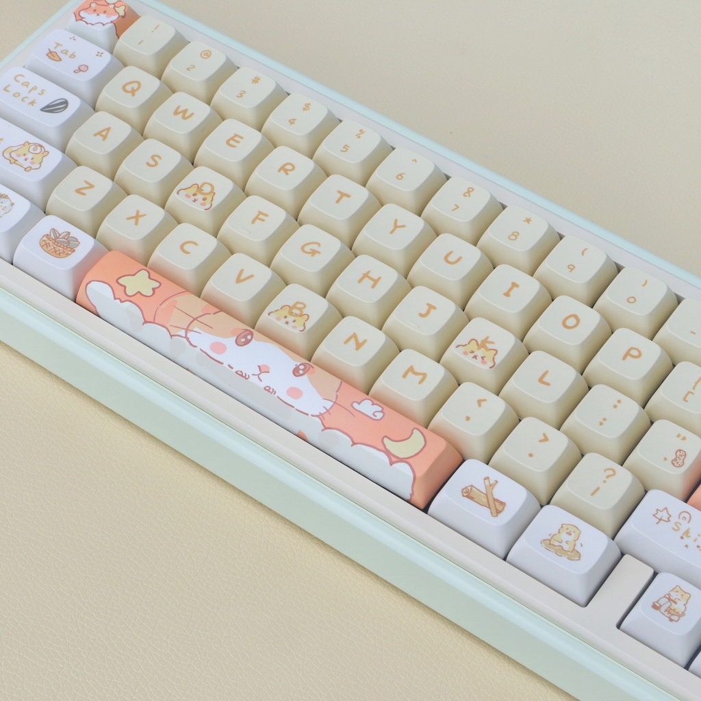 Câm miệng lại! Bàn Phím Cơ 131 Phím xda profile pbt Hình Chuột hamster Dễ Thương