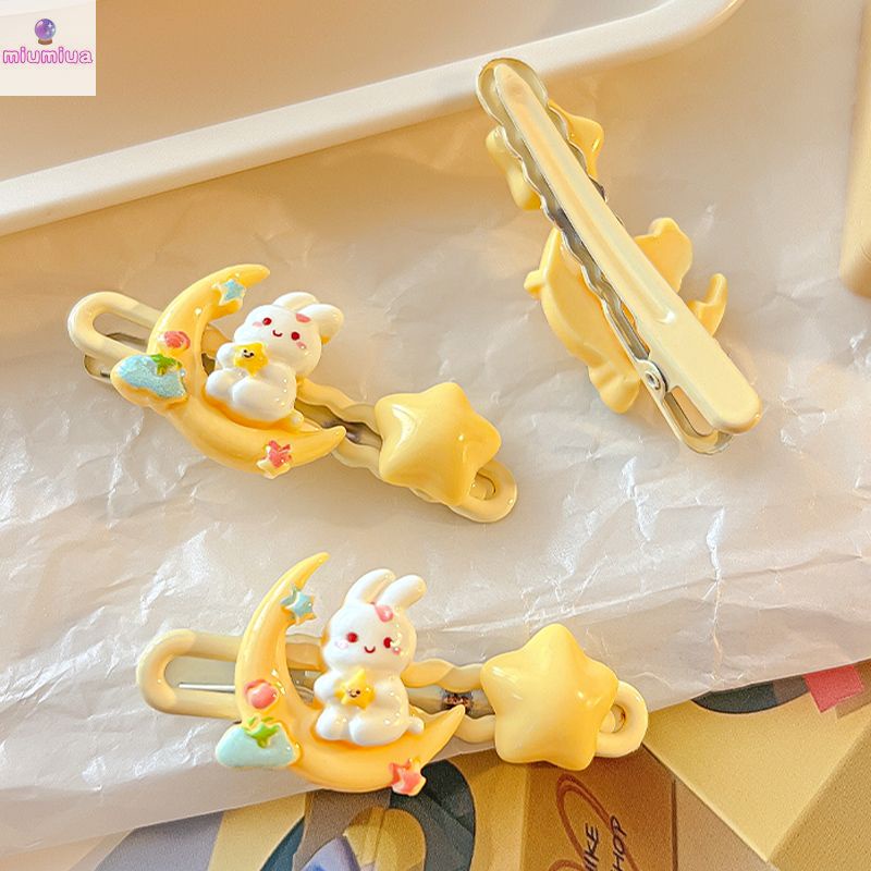 Miumiua🔮Kẹp Tóc Hình Thỏ Và Ngôi Sao Ngọt Ngào Dễ Thương Cho Nữ