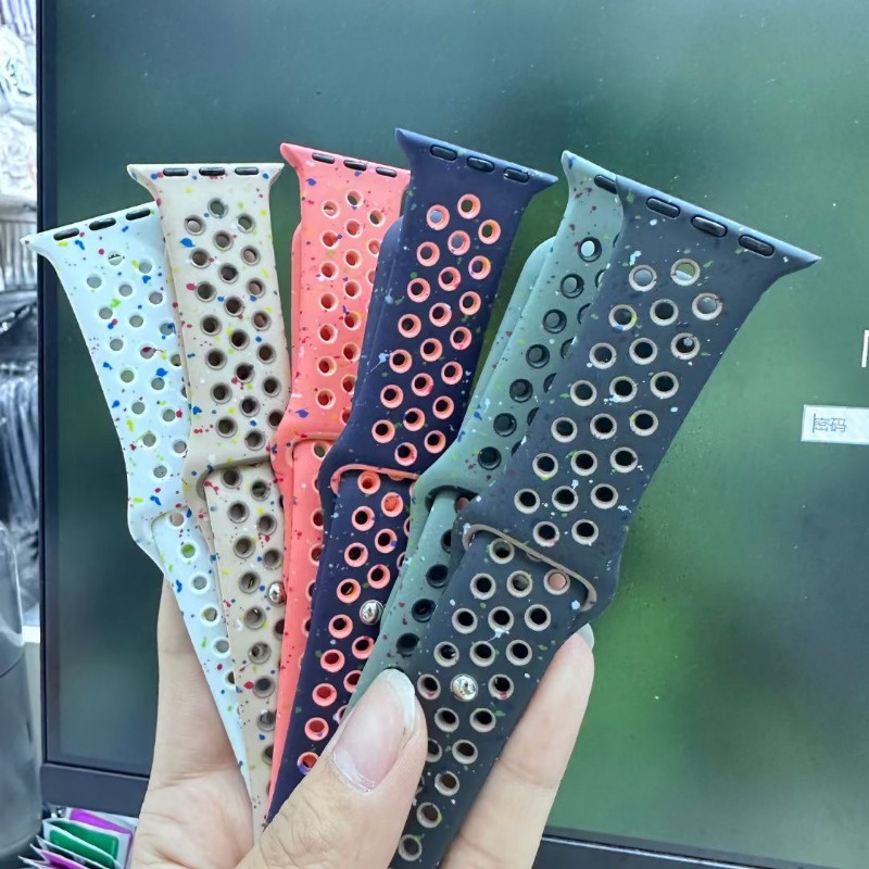 Dây Đeo Đồng Hồ Bằng silicone Cho apple watch ultra 2 49mm 45mm 41mm 44mm 40mm 38mm 42mm i-watch serie 9 8 3 4 5 6 7 se