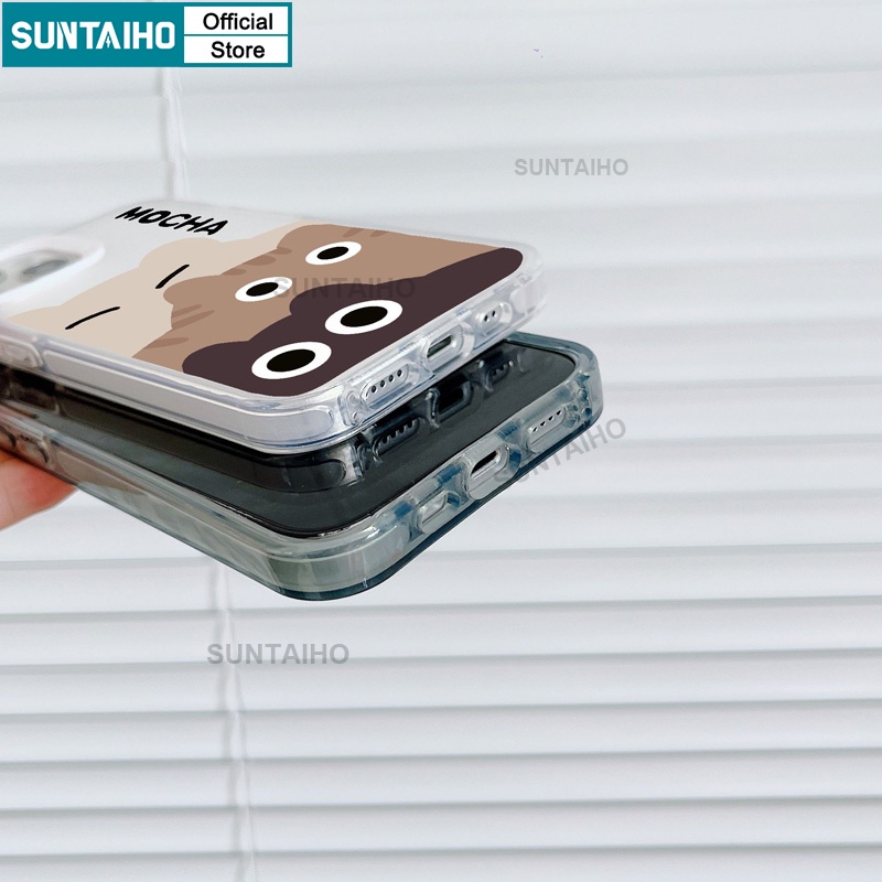 Suntaiho ốp lưng iphone Ốp Điện Thoại tpu Dẻo Họa Tiết Chú Mèo Dễ Thương Cho iphone 15 14 12 13 11 pro max ip 7 8 plus iphon x xs xr xsmax