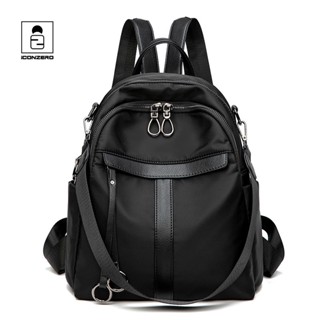 Iconzero Nữ Chống Trộm Ba Lô Nhỏ Nữ Đơn Giản Phù Hợp Với Vải Oxford Ba Lô Bé Gái Dung Tích Lớn Canvas Túi Đi Học Nhỏ