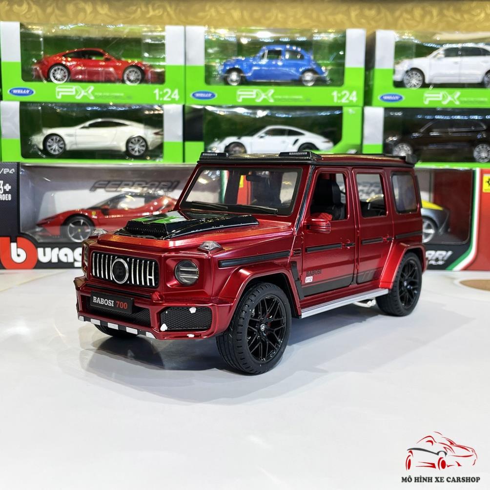 Mô hình xe ô tô hợp kim Mercedes-Benz G700 Brabus tỉ lệ 1:18 hãng Weituo Carshop màu đỏ [TẶNG MÓC KHÓA]