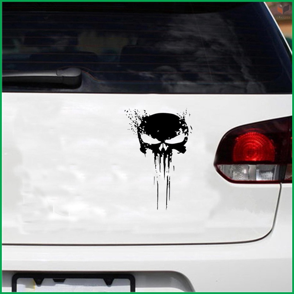 Durable Punisher Skull Car Decals Stickers - Motorcycles Decoration - Long-lasting Vinyl Sticker
