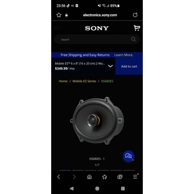 1 cặp bầu dục SoNy xs-680es gỡ xe. Giá 2 cái