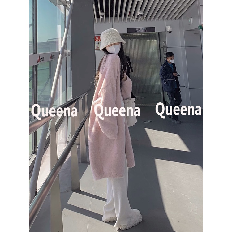 Queena Áo Len áo khoác cardigan Popular Xu hướng Fashion thời trang WMY2300HLL 41Z231011