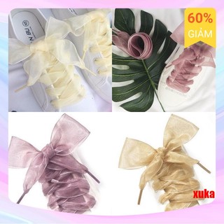 SALE ĐẬM Dây giày thể thao, dây giày bằng vải lụa satin phong cách thể thao HOT 2023