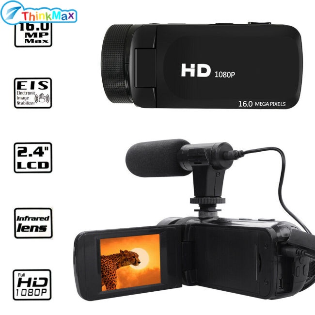 Máy quay Video kỹ thuật số HD 1080P Máy quay Video W / Micro Chụp ảnh 16 triệu pixel