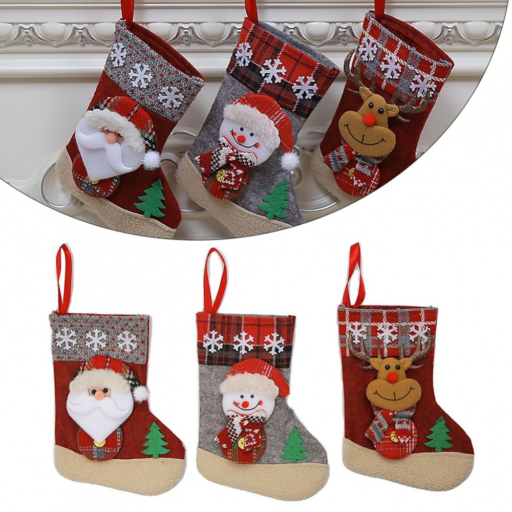Christmas Socks Christmas Cloth Large Capacity Small Christmas Gift Bag