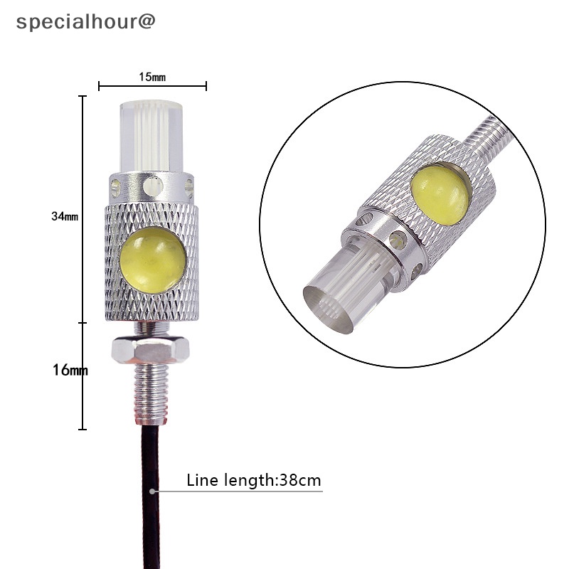 Đèn led Tín Hiệu dc 12v Ánh Sáng Trắng Độ Sáng Cao Chuyên Dụng Cho Xe Hơi / Xe Máy Mới