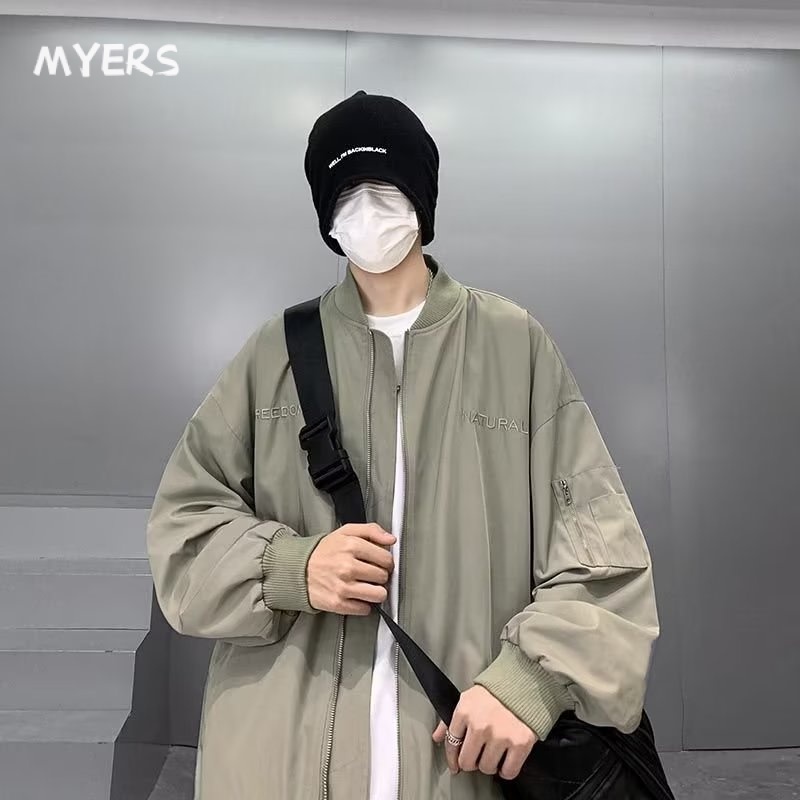 Myers Áo khoác nam và nữ chất lượng cao áo_khoác Zip rộng thoải mái 2023 NEW MJK2300CT3 41Z231013