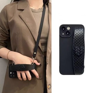 Ốp Điện Thoại Silicon Mềm Chống Sốc Có Dây Đeo Vai Cho iphone 15 14 11 12 13 pro max x xs xr xsmax 7 8 plus