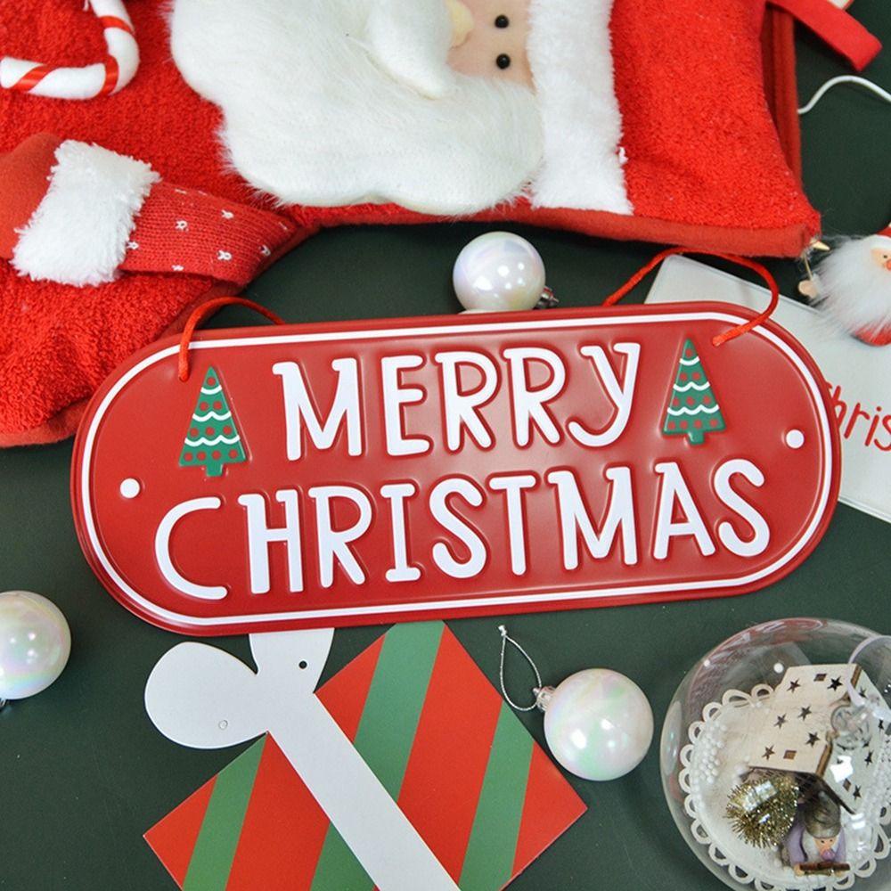 Thẻ Chào Mừng Giáng Sinh Bằng Sắt diy Sáng Tạo Trang Trí Cây Thông Noel