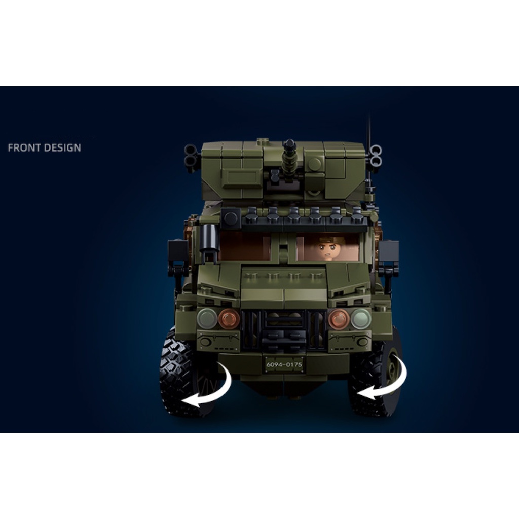 Bộ 519 Món Đồ Chơi Xếp Hình Phương Tiện Giao Thông moc typhoon vdvs 1: 35 diy