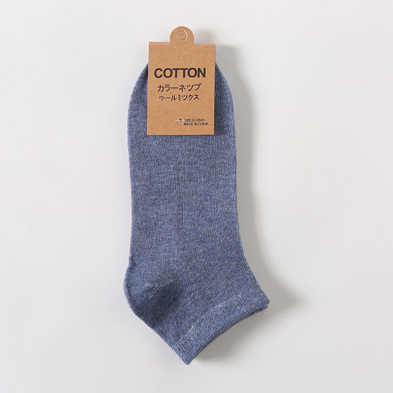 Đôi Vớ cotton NgắN MàU Trơn ChốNg Rơi Cho Nam