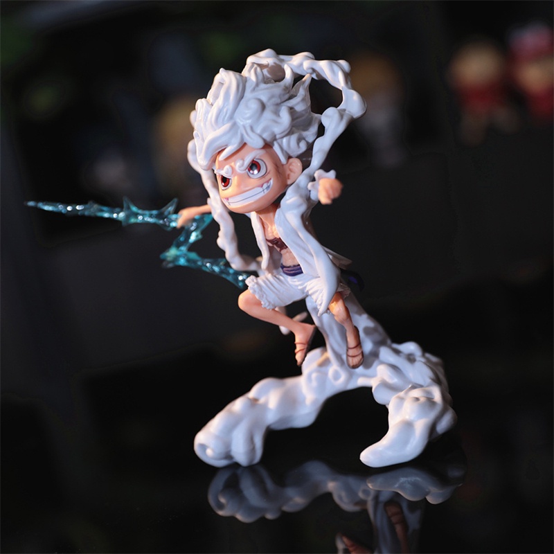 Mô Hình Nhân Vật luffy gear 5 sun god nika Phim one piece 16cm