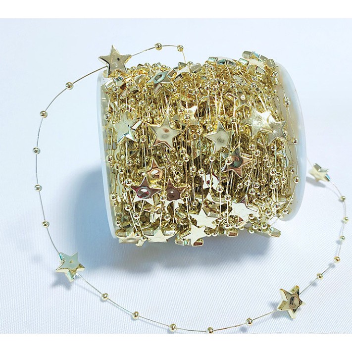 Dây Chuỗi Hạt Sao Phụ kiện trang trí giáng sinh DC03