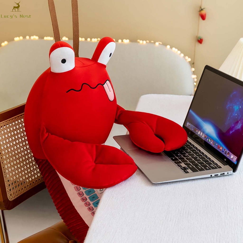 Kawaii Đồ Chơi Nhồi Bông Hình Tôm Sáng Tạo Dễ Thương