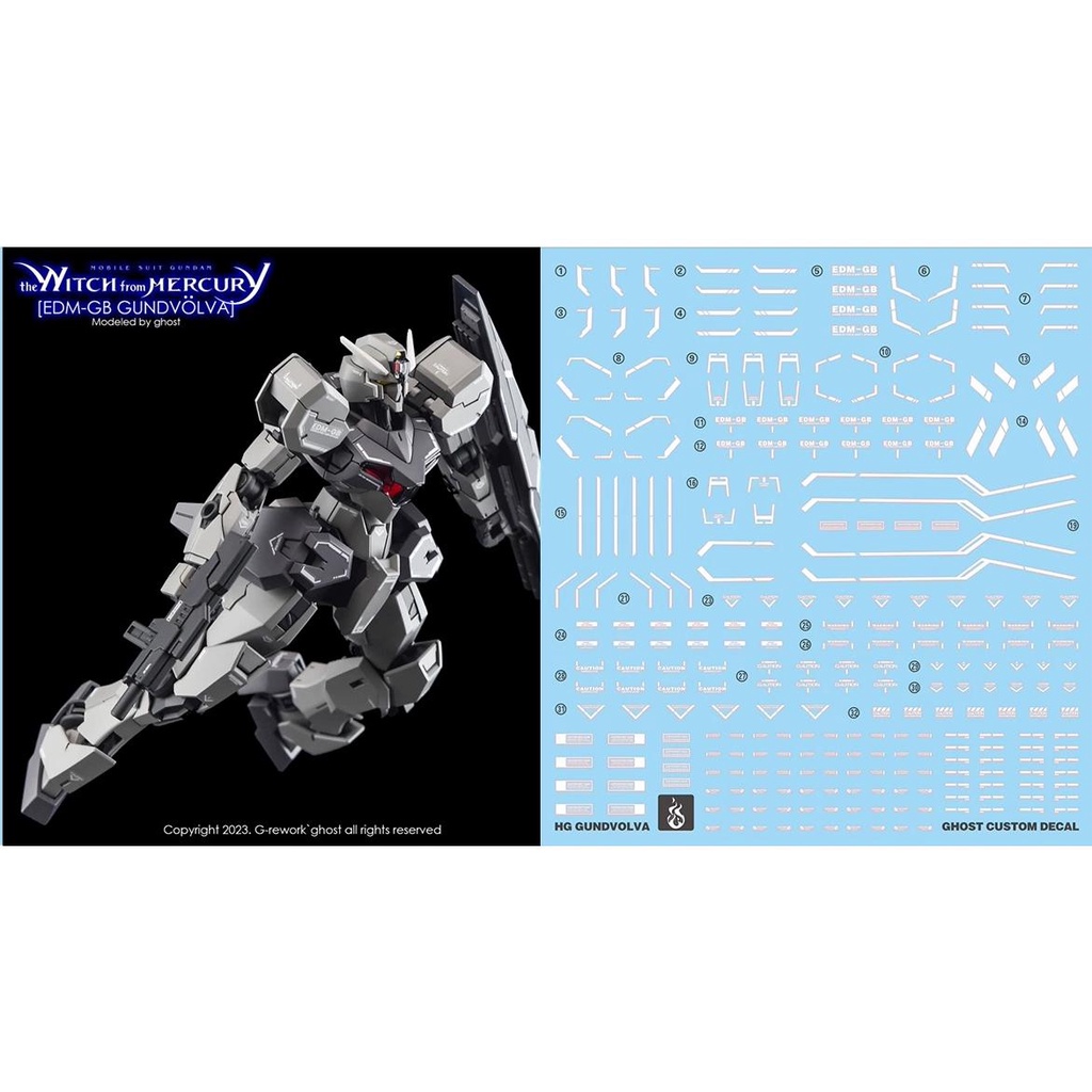 Đề Can Dán Trang Trí Xe Mô Tô twfm 024 hg 1 / 144 Gundam Độc Đáo