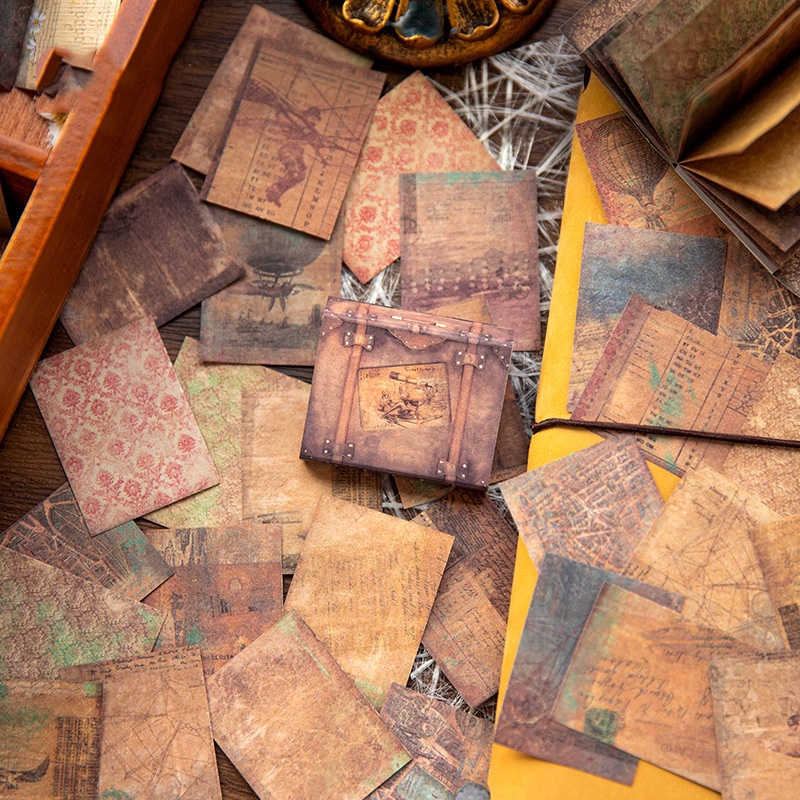 Set 60 Tấm Giấy Cắt Vẽ Trang Trí Sổ Tay diy