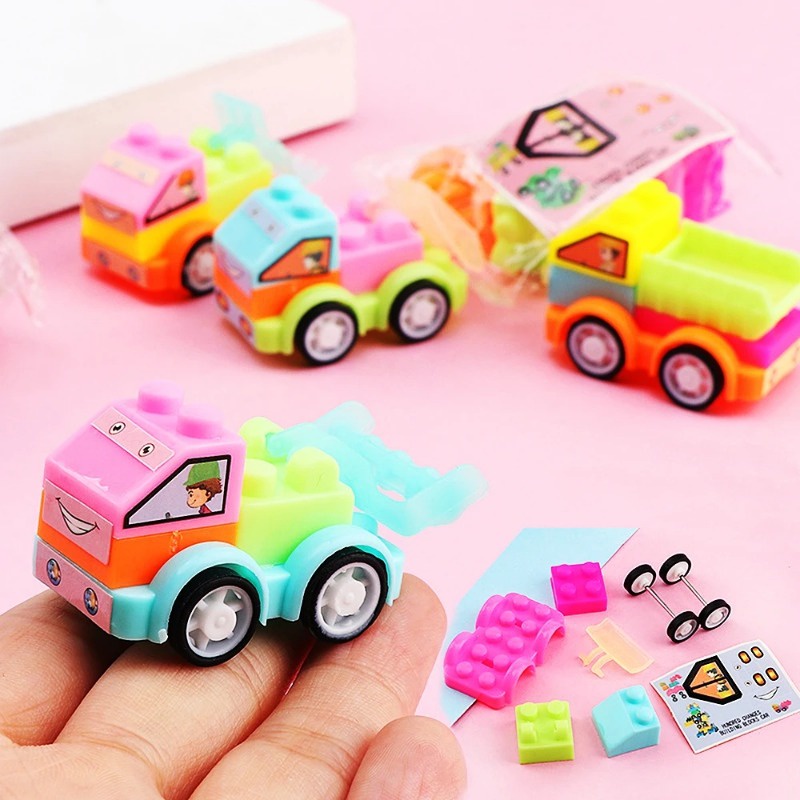 Đồ Chơi Lắp Ráp Mô Hình Xe Hơi Động Vật Hoạt Hình mini Nhiều Màu Sắc Dễ Thương Cho Bé diy