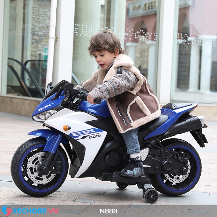 Xe máy điện trẻ em N888 Kiểu dáng xe thể thao siêu khỏe- siêu to - xe máy điệntặng ôtô tặng ô tô