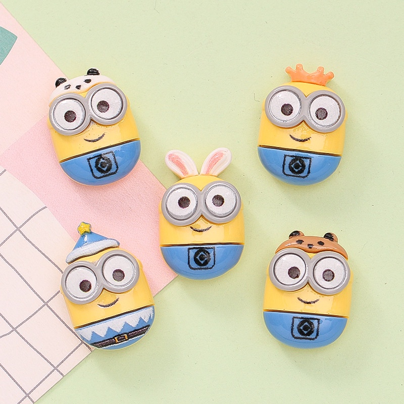 Dễ Thương Ghim Cài Giày Hình Chú Gấu Trúc / Thỏ / minion Đội Vương Miện / Cà Rốt / Giày Dép crocs diy Đáng Yêu Cho Bé charms