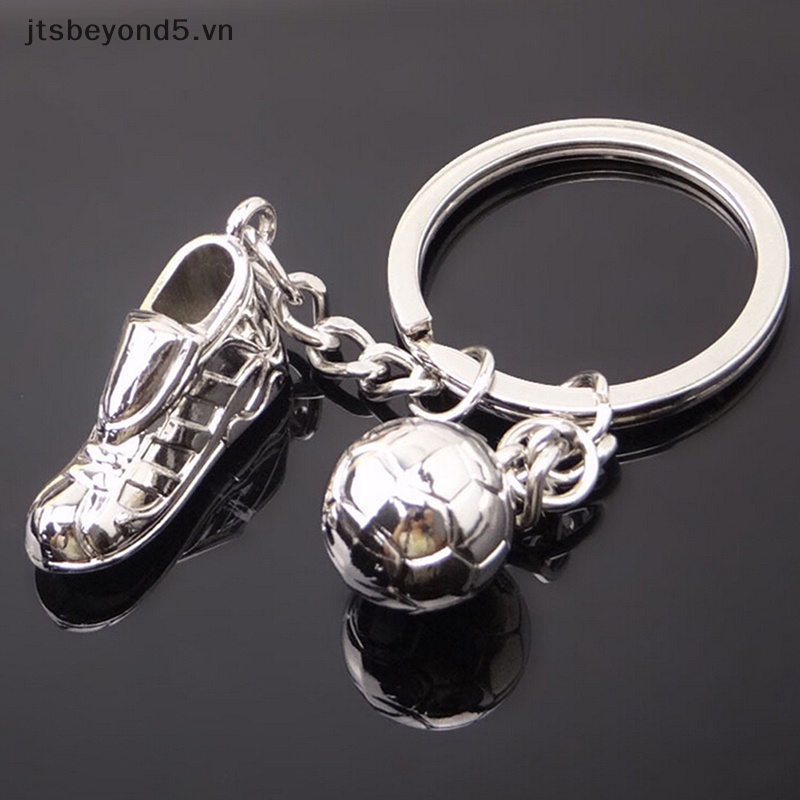 Móc Khóa Kim Loại Hình Giày Bóng Đá / jtvn # 3d Dễ Thương
