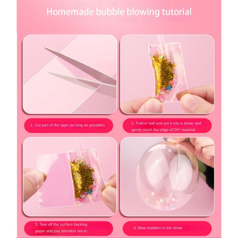 Cuộn Băng Keo Hai Mặt nano Trong Suốt Dùng Trang Trí Đồ Chơi diy