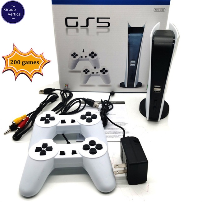 1 Bộ Máy Chơi game retro Hoài Cổ p5 mini tv game station gs5 Có Dây 200 Trò Chơi