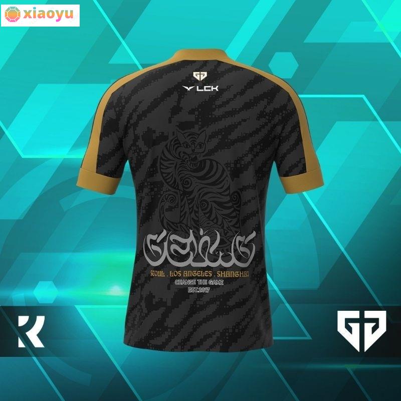 Geng team kit 2023chovy peripheral Áo Thun Tay Ngắn In Hình Nhóm Nhạc gen g s13